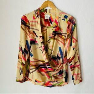 Anthro/HD in Paris Camille Faux Wrap Blouse